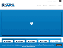 Tablet Screenshot of koehl.eu